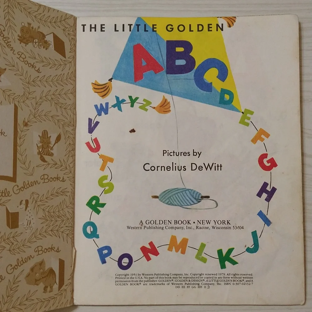 Vintage 1979 The Little Golden ABC Children's Book